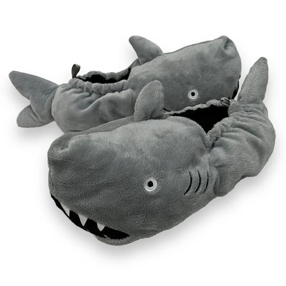 Old Navy Shark Slippers XL 3-4